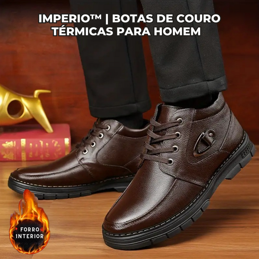 Imperio™ | Botas de couro térmicas para homem